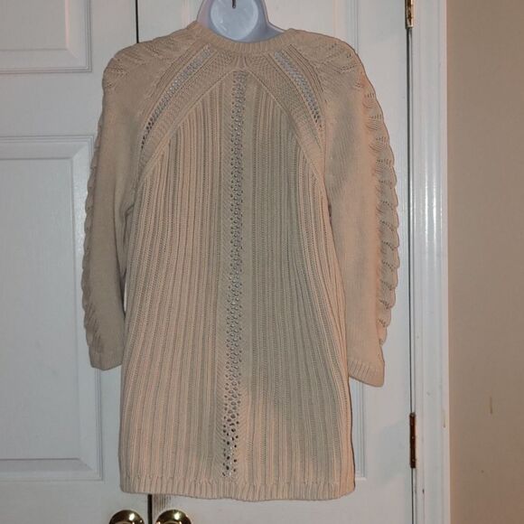 Gap oatmeal color button down cardigan with pockets  Summer 2014 Sz XL - Picture 4 of 5